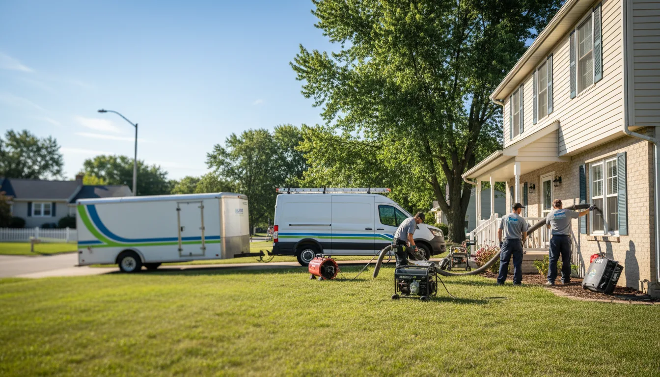 Flooded Basement Restoration And Cleanup With Repair in Muskegon Heights, MI near me